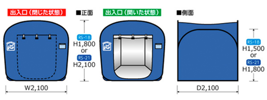 らくらくシェルターテント