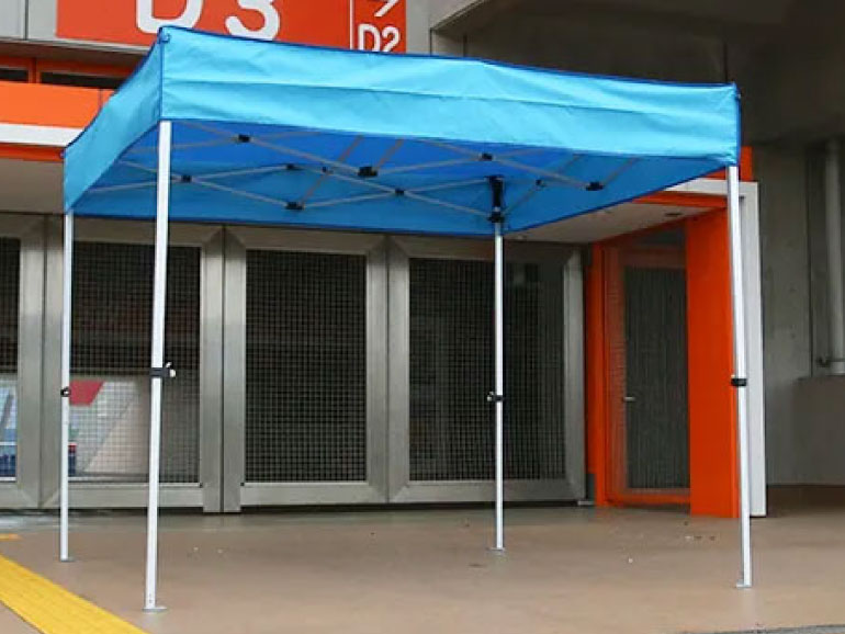 かんたんてんと3　メッシュタイプ　平屋根型　オールアルミタイプ